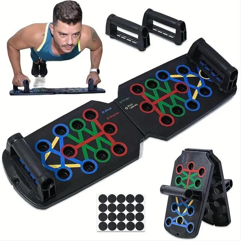 Push Up Board Foldable Multi Function - 손잡이가 있는 휴대용 다기능 푸시업 보드