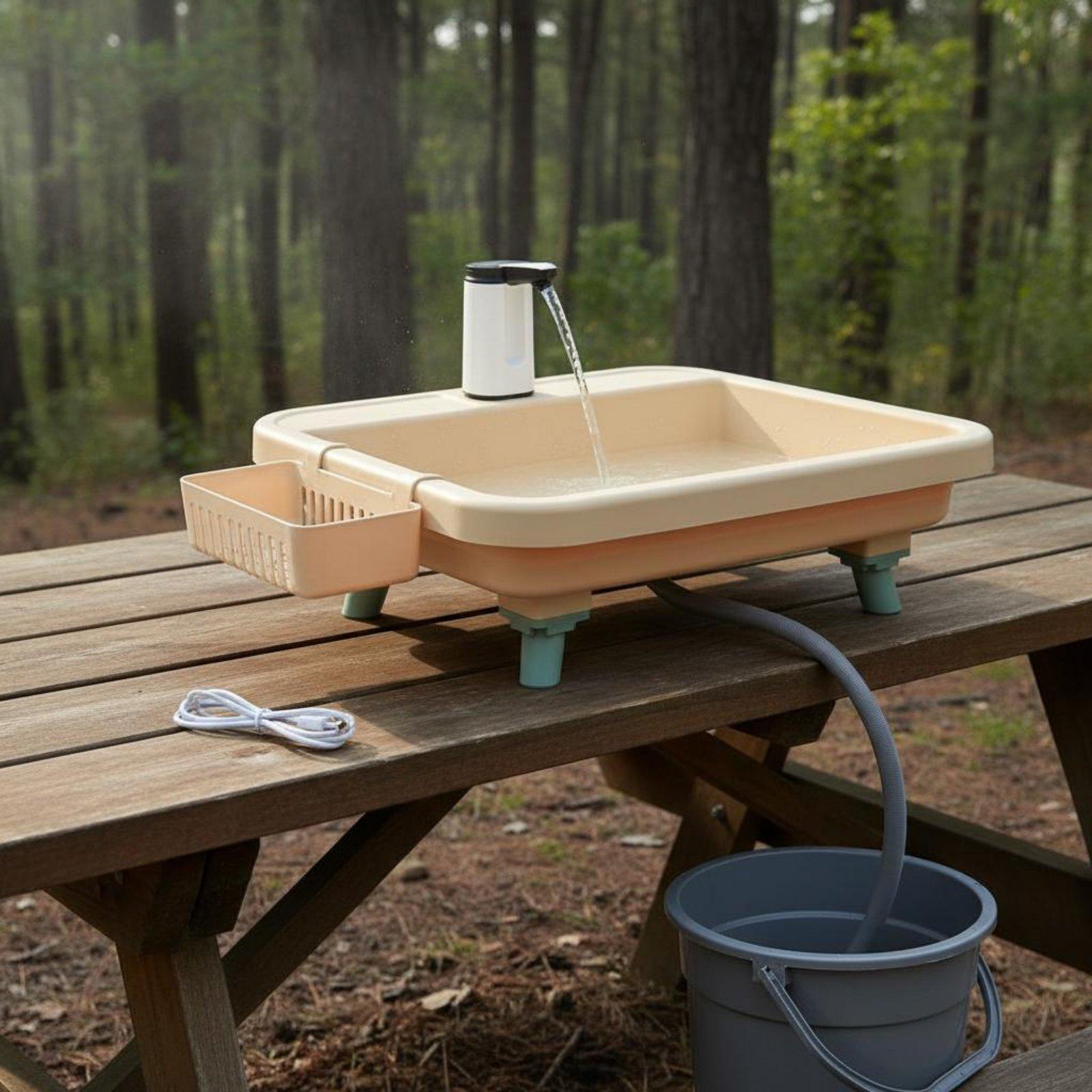 Camping - 야외 캠핑 세면대 휴대용 싱크대 전기
