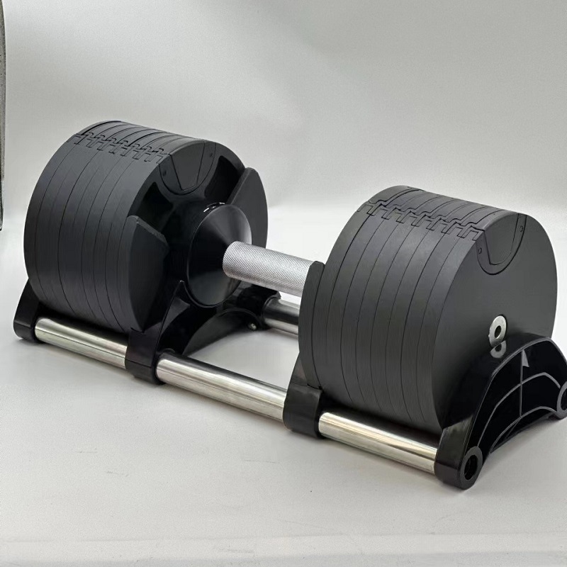 Adjustable Dumbbell Pair 40Kg - 조절 가능한 무게 피트니스 세트, 주철