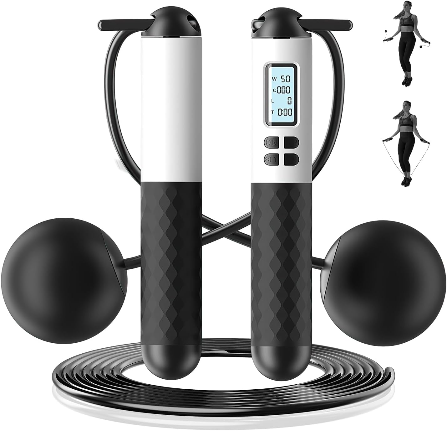 Smart Jump Rope Digital Counter - 6cm 무선 줄넘기 카운터 포함 2-in-1