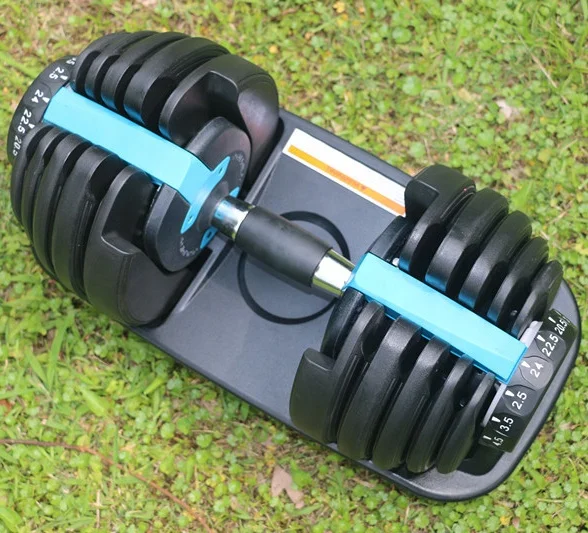 Adjustable Dumbbell Pair 40Kg - 24kg, 40kg 홈 체육관 조절 가능한