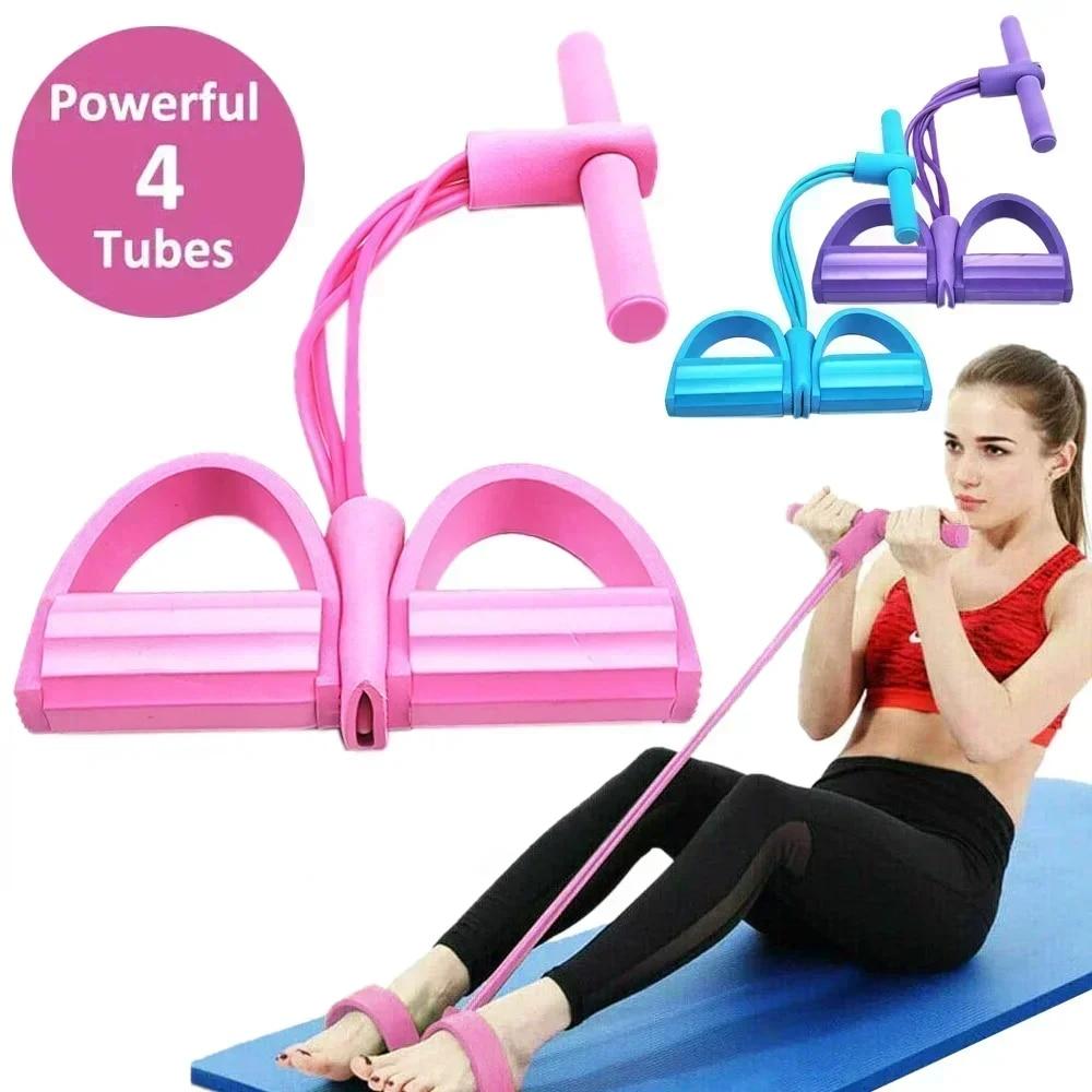 Resistance Bands Set With Handles - 4/6 레벨 저항 밴드 미끄럼 방지