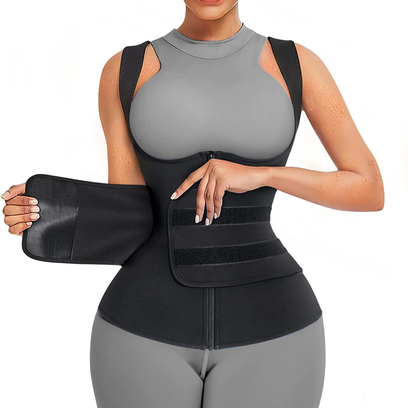 여성용 네오프렌 사우나 슈트 사우나 스웨트 베스트 허리 - Sweat Waist Trainer Belt Neoprene 리뷰 및 가격