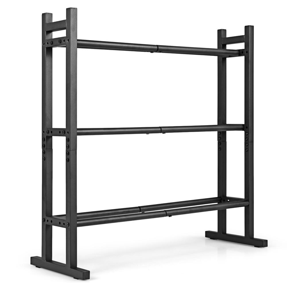 헤비 듀티 3단 덤벨 랙, 분체 도장된 스틸 중량물 보 - Fitness Equipment 리뷰 및 가격