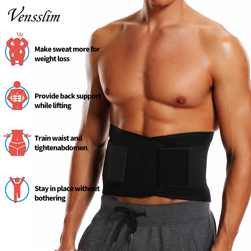 Vensslim 슬리밍 압축 사우나 땀 트리머 벨트 남 - Sweat Waist Trainer Belt Neoprene 리뷰 및 가격