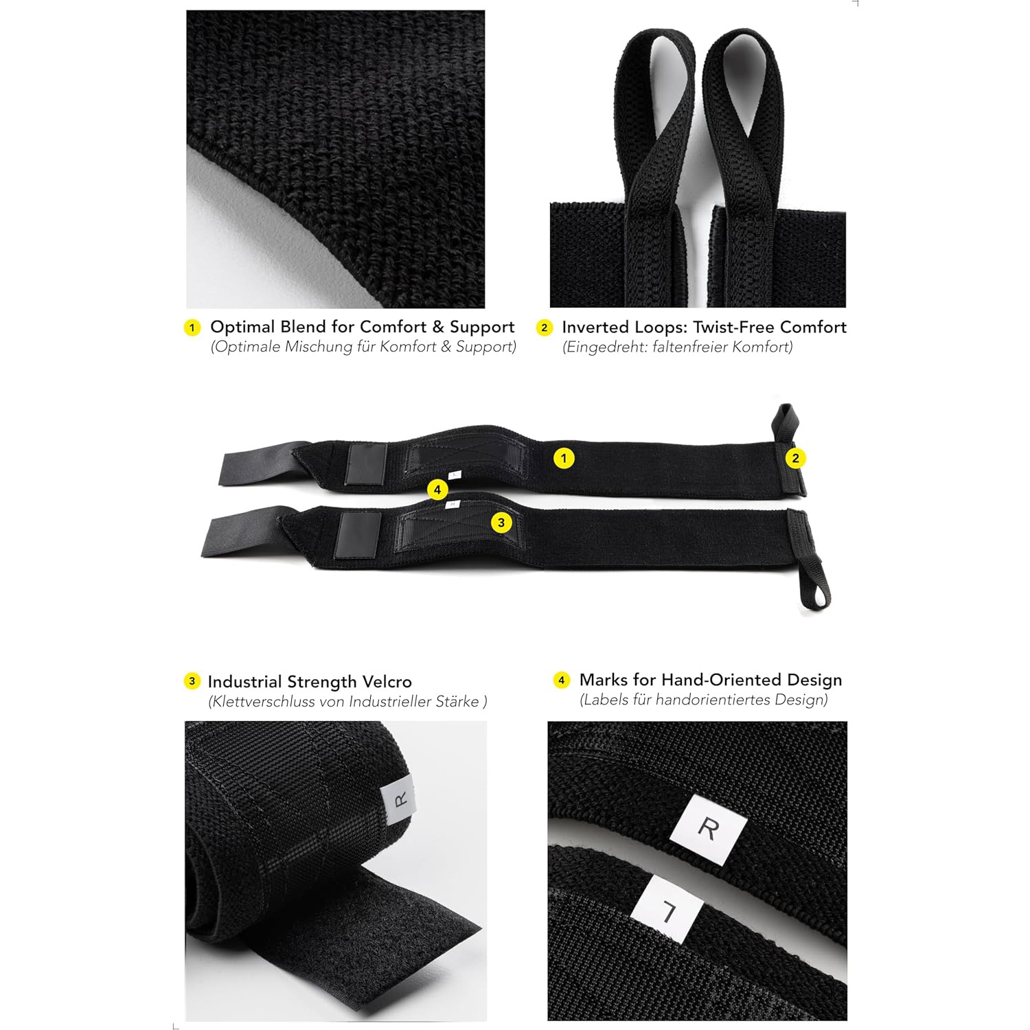 ‌ 조정 가능한 데드리프트 손목 랩 남성과 여성을 위한 - Wrist Wraps Weightlifting Support 리뷰 및 가격