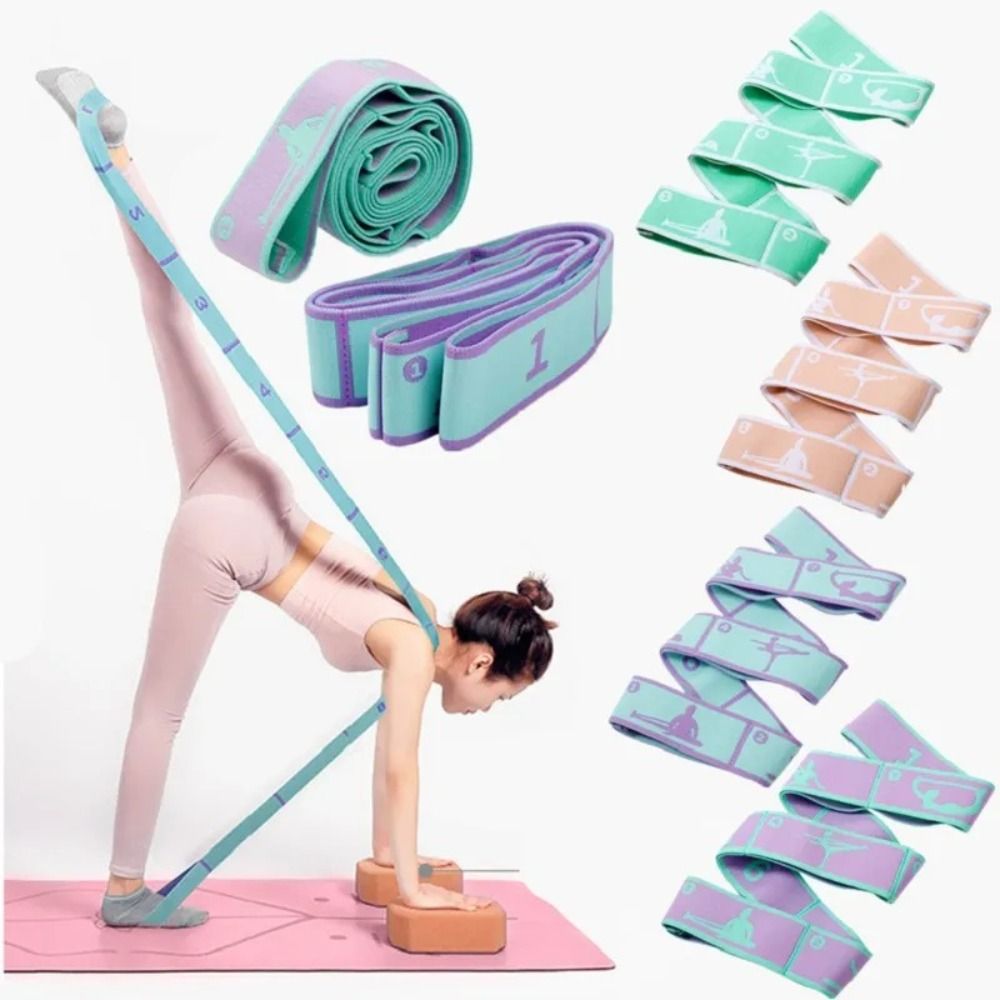 탄력 요가 저항 밴드 요가 스트레칭 벨트 댄스 스트레칭 - Pilates Bar Kit With Resistance Bands 리뷰 및 가격
