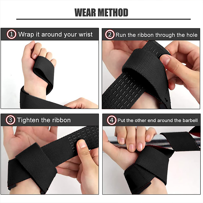 2개입 헬스 리프팅 스트랩 피트니스 장갑 미끄럼 방지  - Wrist Wraps Weightlifting Support 리뷰 및 가격